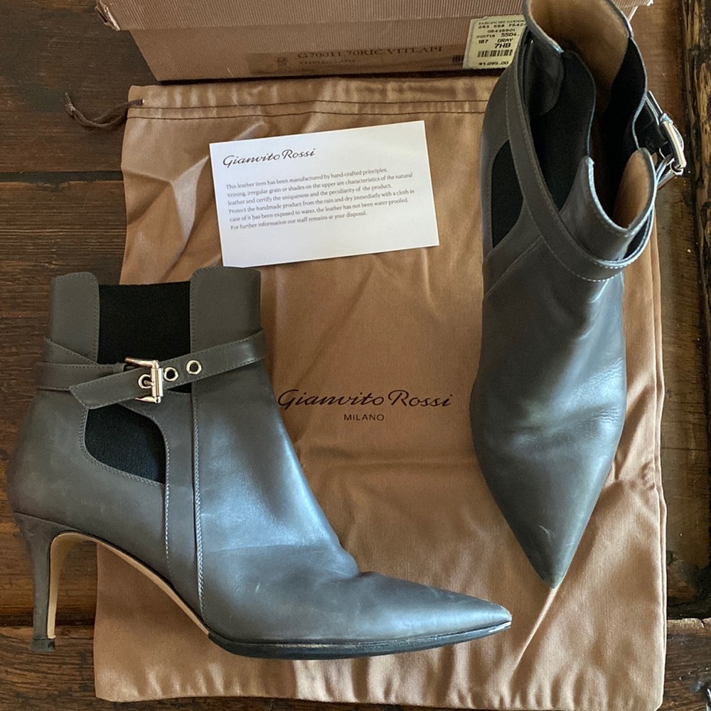 Gianvito Rossi Vitlapi gray size 7 women’s US.